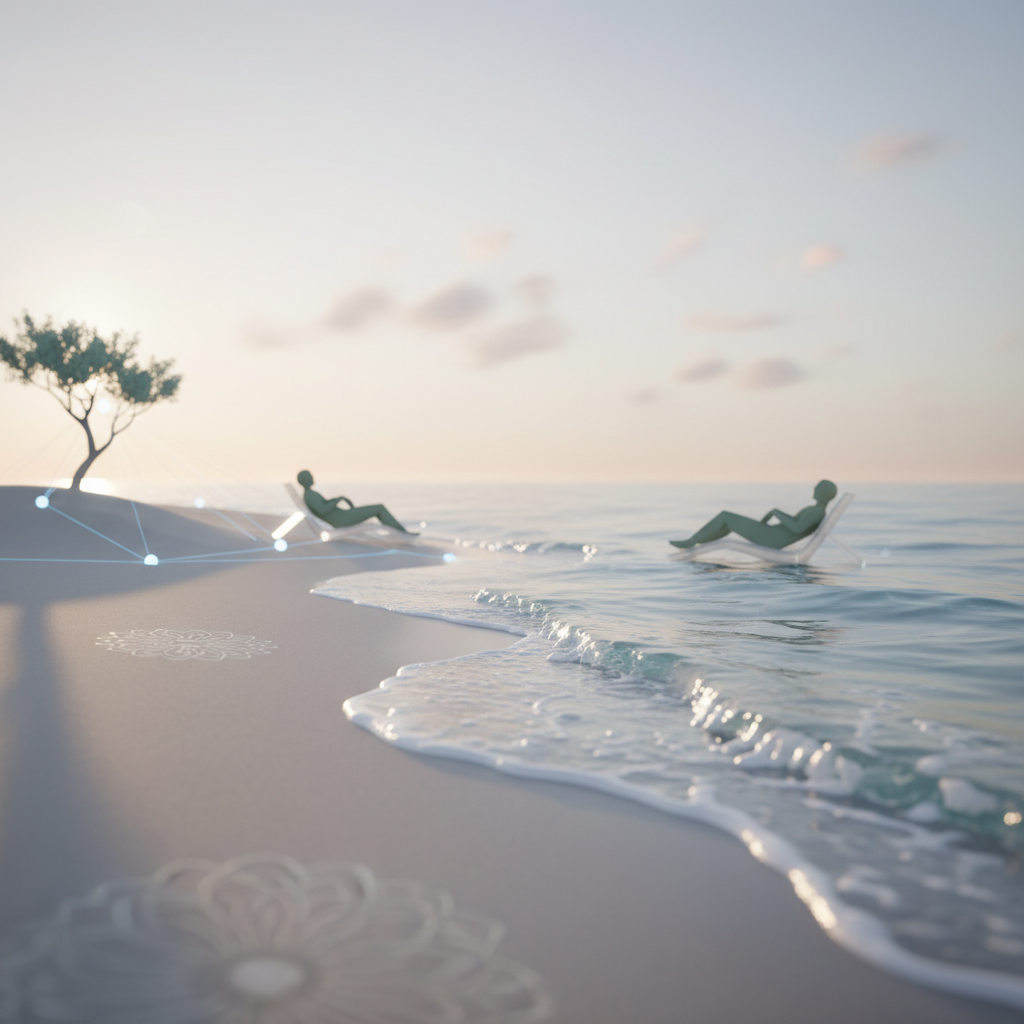 AI-generated image: Create a minimalist, Apple-inspired image with the following characteristics:
VISUAL STYLE:
- Ultra-minimal composition with abundant negat